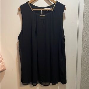 Calvin Klein Black Sleeveless Blouse